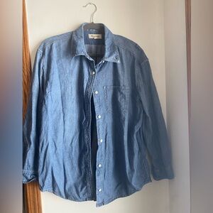 Madewell Light Blue Denim Button-Up Shirt